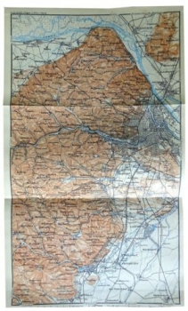 Umgebung von Wien, alte Landkarte von 1931, alter Druck